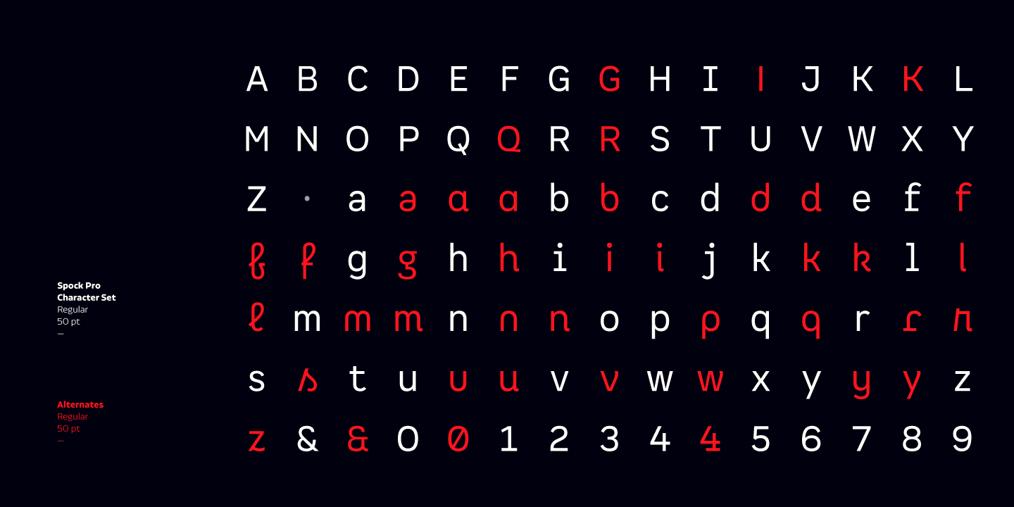 Spock Essential Essential Bold Italic Font preview